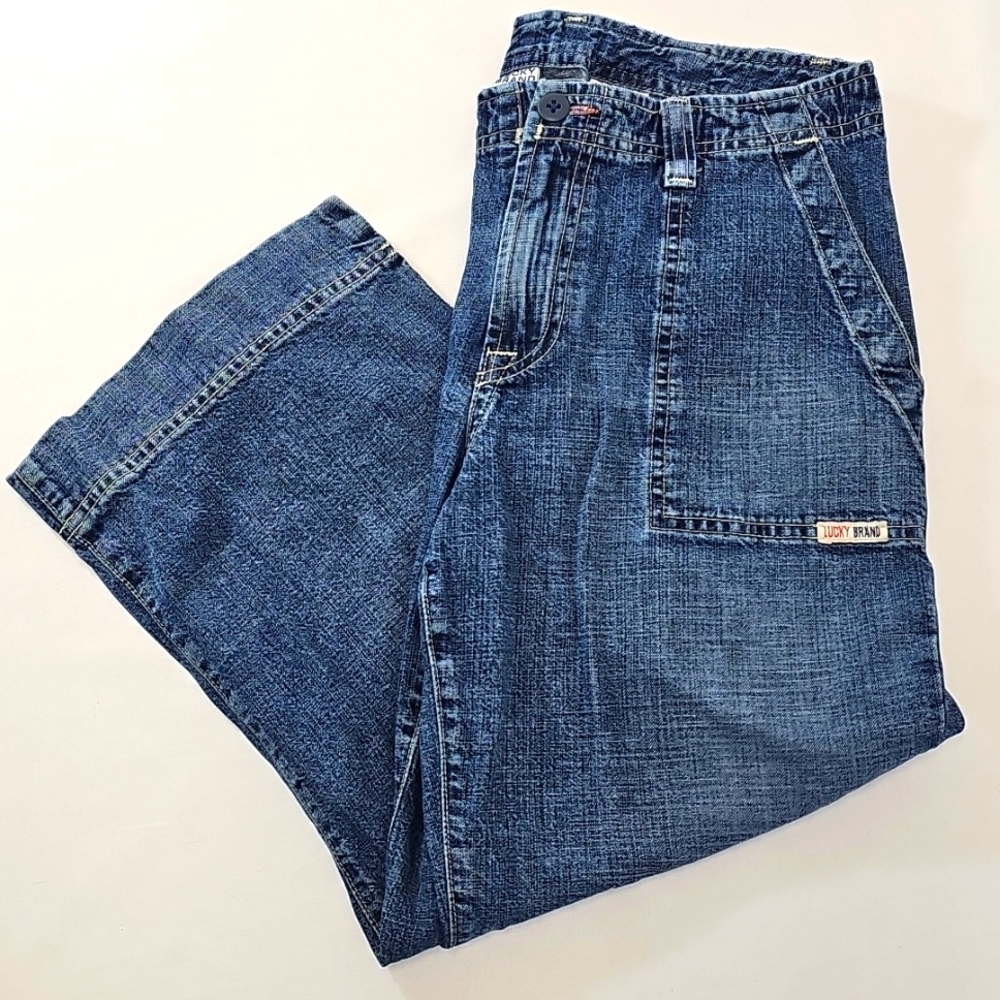 Vintage Lucky Brand Dungarees Army Capri Sz. 8/29